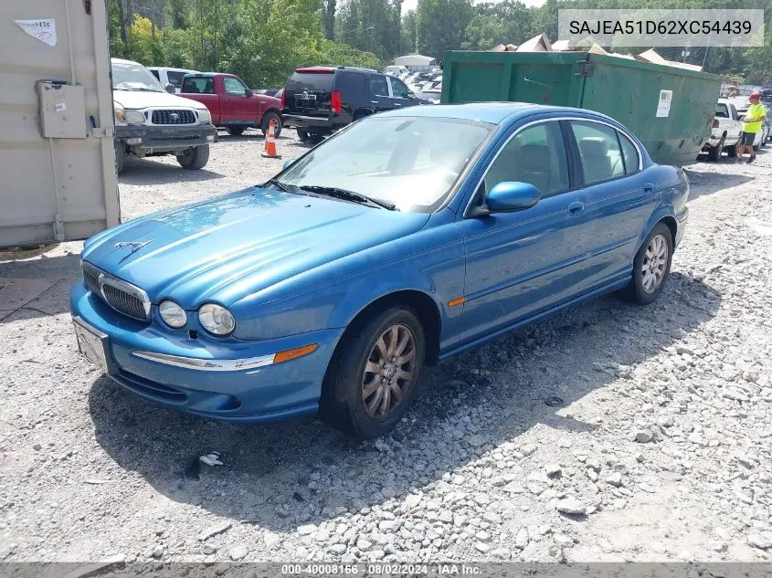 2002 Jaguar X-Type 2.5L VIN: SAJEA51D62XC54439 Lot: 40008166