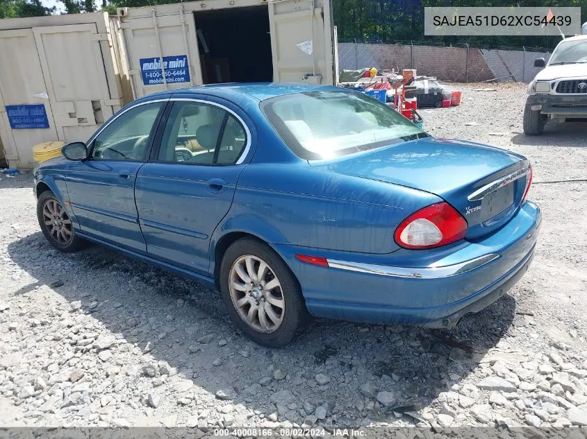 2002 Jaguar X-Type 2.5L VIN: SAJEA51D62XC54439 Lot: 40008166