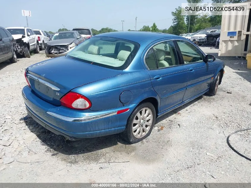 2002 Jaguar X-Type 2.5L VIN: SAJEA51D62XC54439 Lot: 40008166