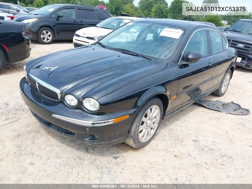 2002 Jaguar X-Type 2.5L VIN: SAJEA51D12XC53375 Lot: 40096261