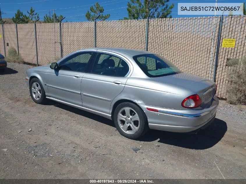 2002 Jaguar X-Type 3.0L VIN: SAJEB51C72WC06667 Lot: 40197843