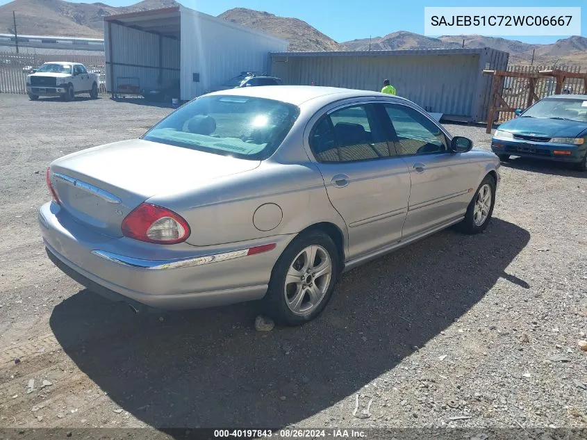 2002 Jaguar X-Type 3.0L VIN: SAJEB51C72WC06667 Lot: 40197843