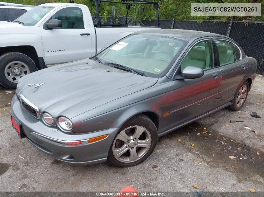 2002 Jaguar X-Type 3.0L VIN: SAJEA51C82WC50261 Lot: 40389097