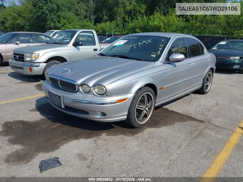 SAJEA51C63WD29106 2003 Jaguar X-Type 3.0