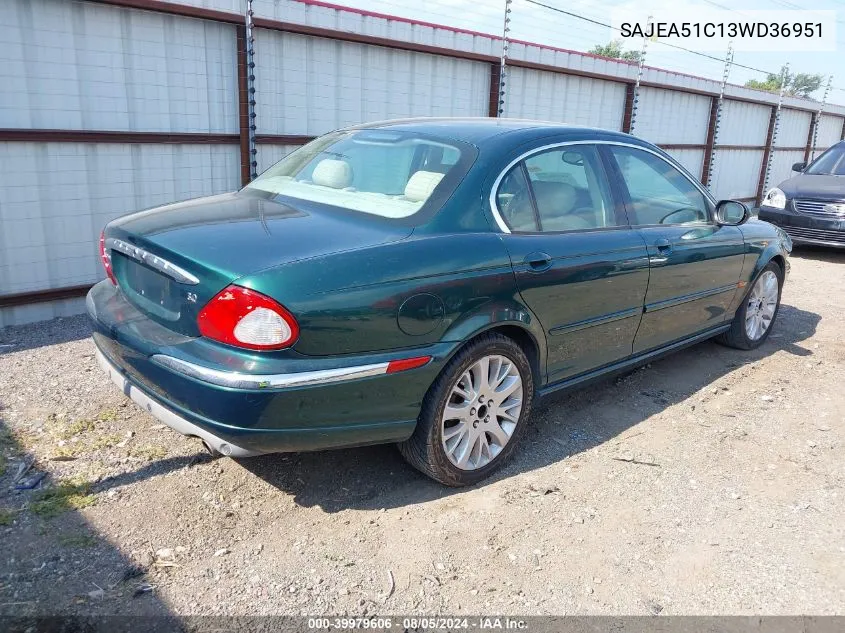 SAJEA51C13WD36951 2003 Jaguar X-Type 3.0