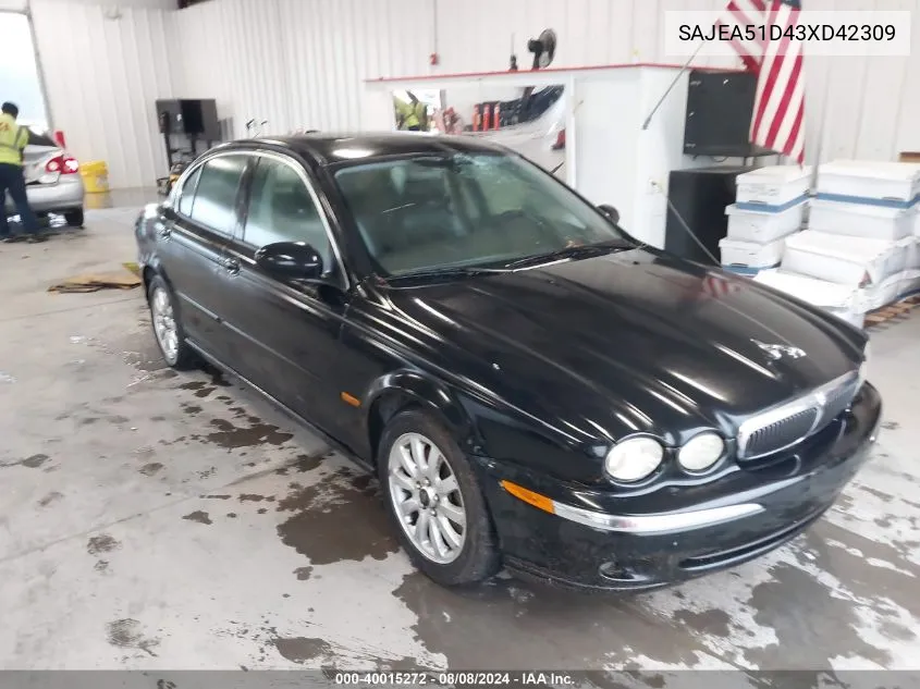 SAJEA51D43XD42309 2003 Jaguar X-Type 2.5