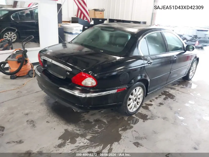 SAJEA51D43XD42309 2003 Jaguar X-Type 2.5