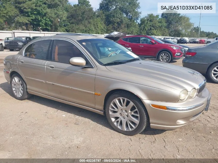 2003 Jaguar X-Type 2.5 VIN: SAJEA51D33XD41085 Lot: 40235797