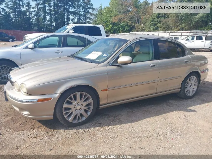 2003 Jaguar X-Type 2.5 VIN: SAJEA51D33XD41085 Lot: 40235797