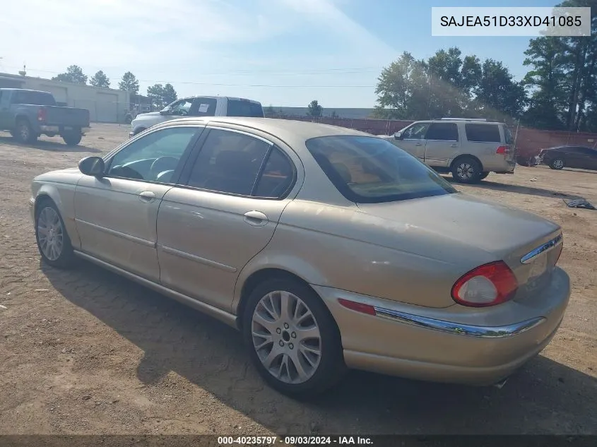 2003 Jaguar X-Type 2.5 VIN: SAJEA51D33XD41085 Lot: 40235797