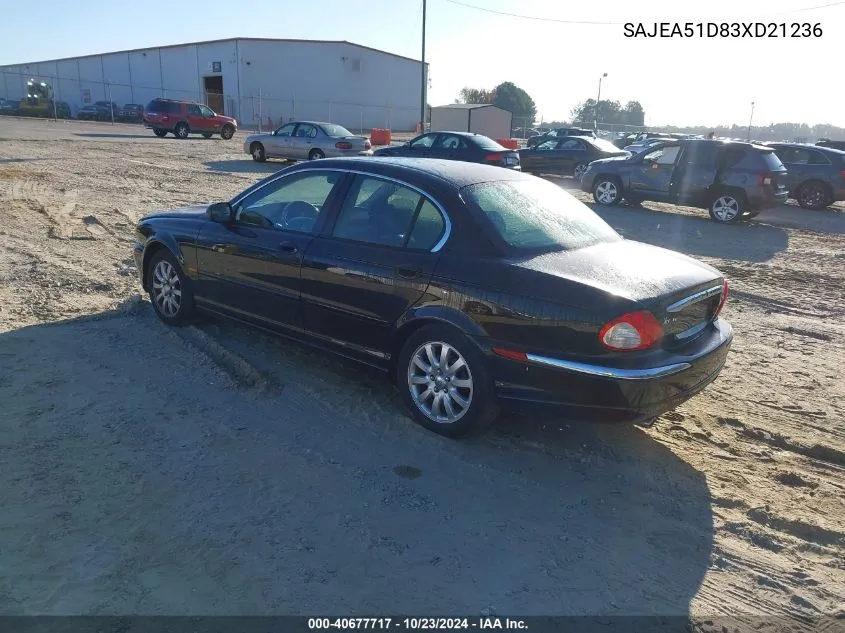 2003 Jaguar X-Type 2.5 VIN: SAJEA51D83XD21236 Lot: 40677717