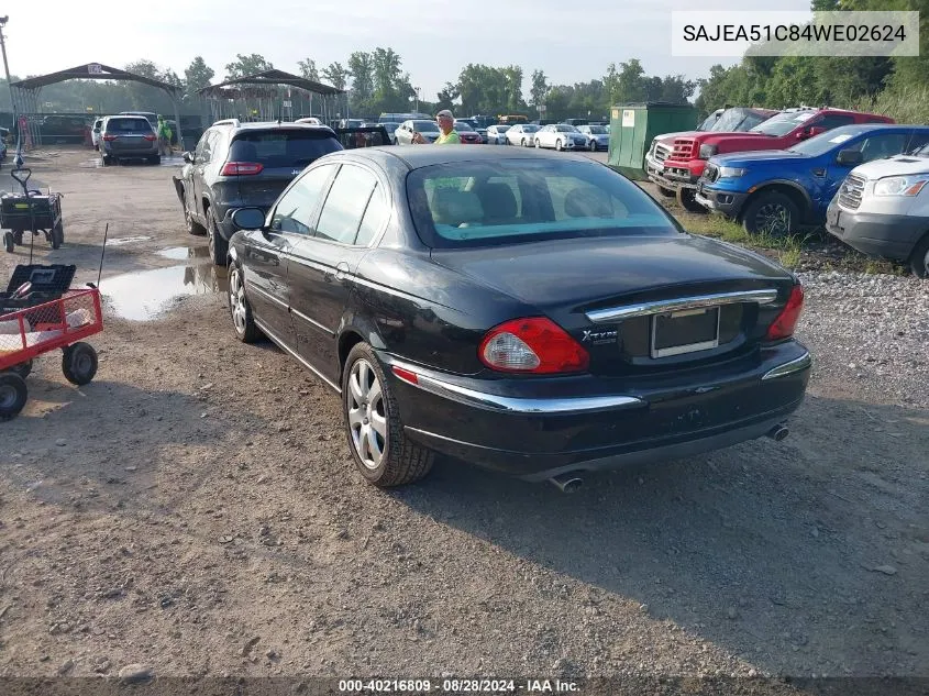 2004 Jaguar X-Type 3.0 VIN: SAJEA51C84WE02624 Lot: 40216809