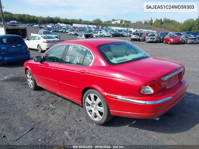 SAJEA51C24WD59303 2004 Jaguar X-Type 3.0