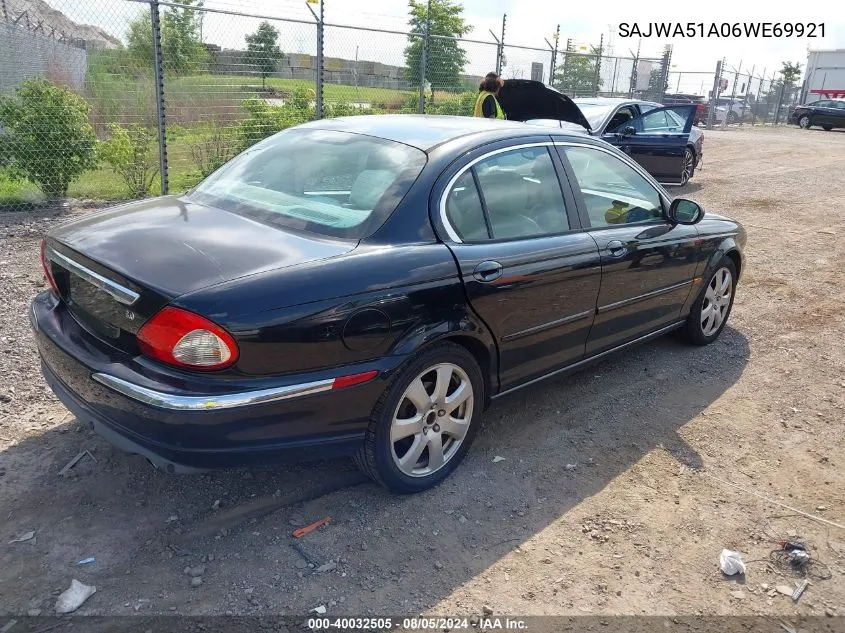 2006 Jaguar X-Type 3.0 VIN: SAJWA51A06WE69921 Lot: 40032505