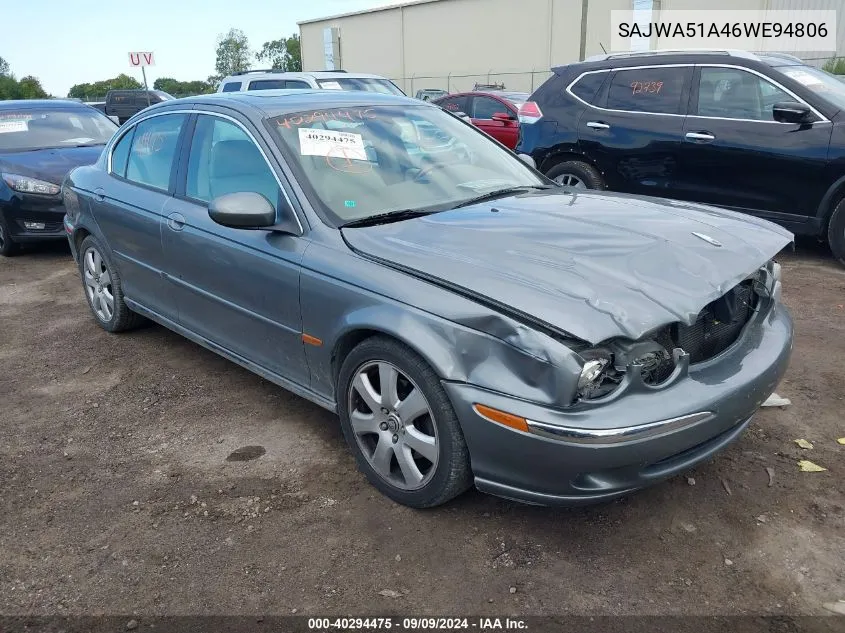 2006 Jaguar X-Type 3.0 VIN: SAJWA51A46WE94806 Lot: 40294475