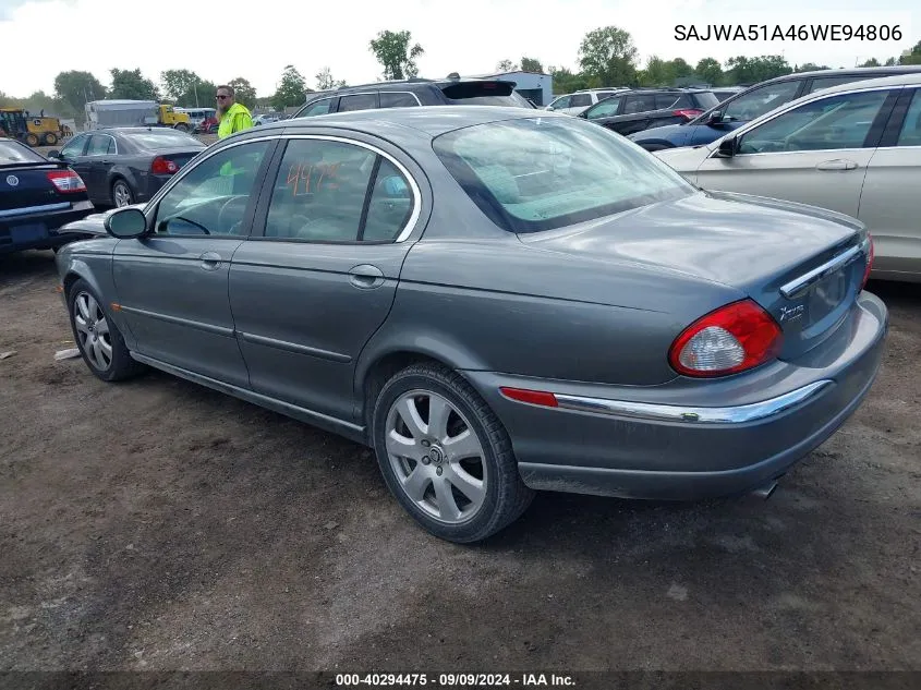 SAJWA51A46WE94806 2006 Jaguar X-Type 3.0