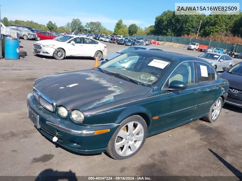 2006 Jaguar X-Type VIN: ZAJWA15A16WE82509 Lot: 40347224