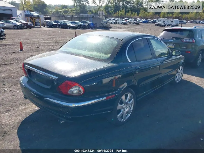 2006 Jaguar X-Type VIN: ZAJWA15A16WE82509 Lot: 40347224