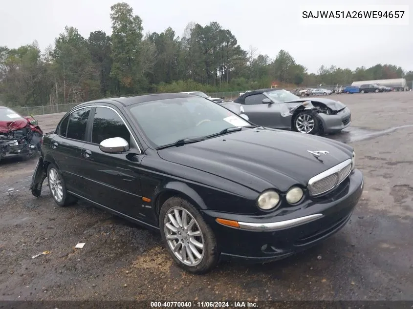 2006 Jaguar X-Type 3.0 VIN: SAJWA51A26WE94657 Lot: 40770040