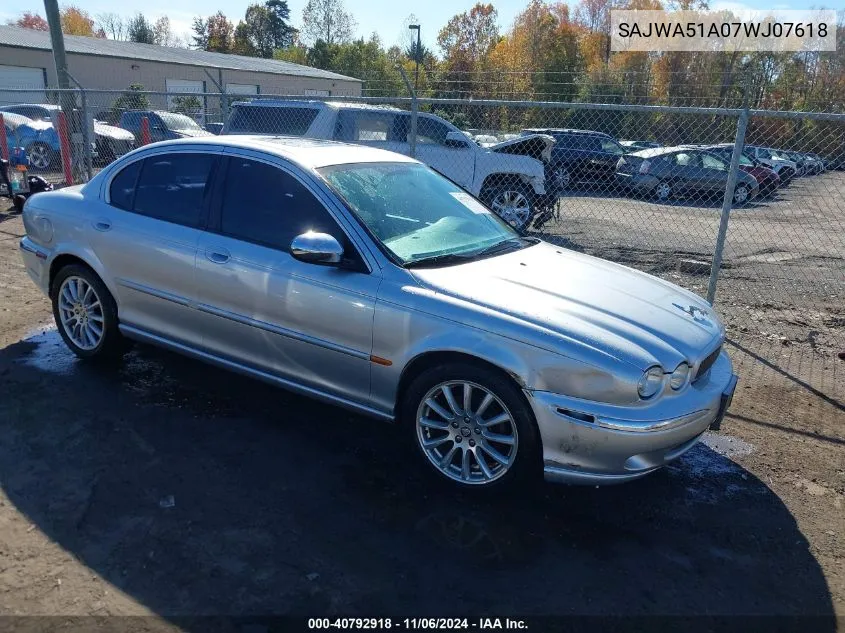 2007 Jaguar X-Type 3.0 VIN: SAJWA51A07WJ07618 Lot: 40792918