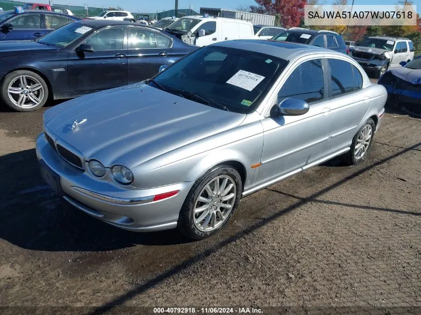 2007 Jaguar X-Type 3.0 VIN: SAJWA51A07WJ07618 Lot: 40792918