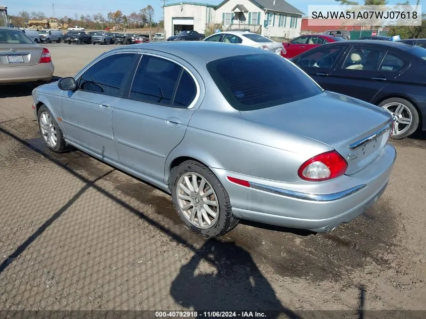 2007 Jaguar X-Type 3.0 VIN: SAJWA51A07WJ07618 Lot: 40792918