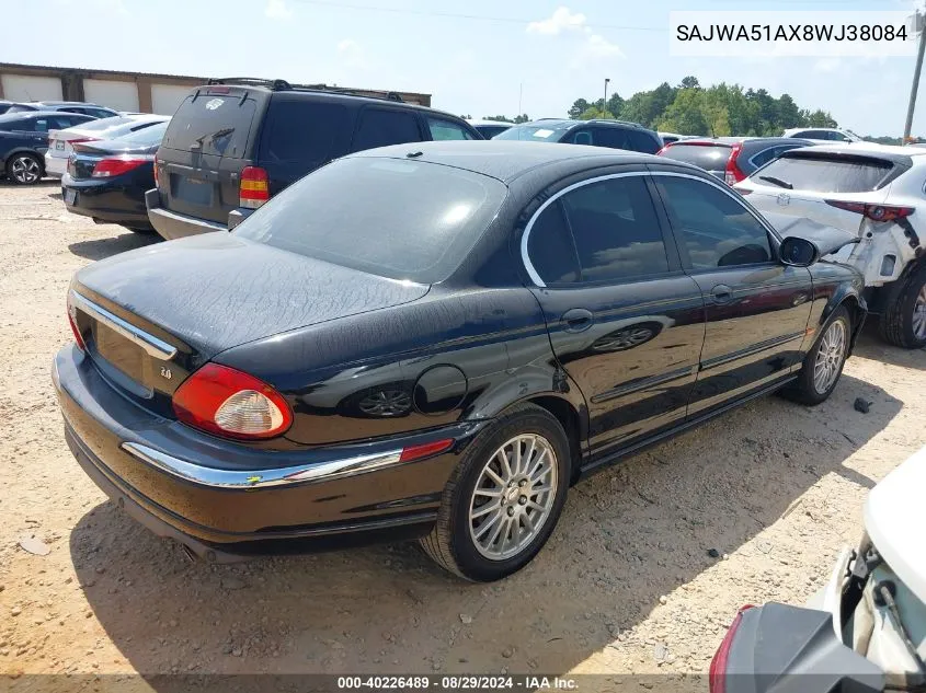 2008 Jaguar X-Type 3.0 VIN: SAJWA51AX8WJ38084 Lot: 40226489