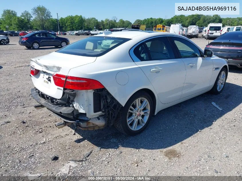 2017 Jaguar Xe 25T Premium VIN: SAJAD4BG5HA969116 Lot: 39518151