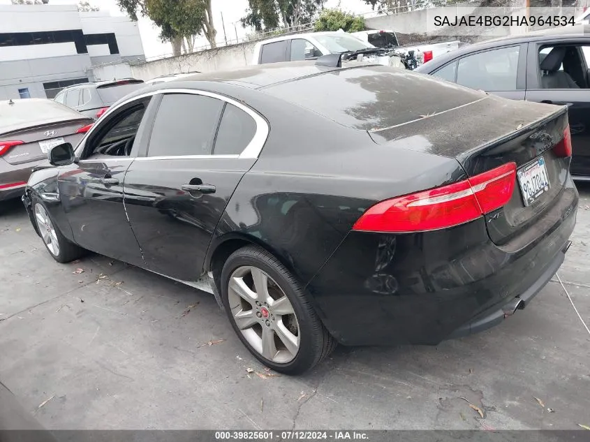 SAJAE4BG2HA964534 2017 Jaguar Xe 25T Prestige