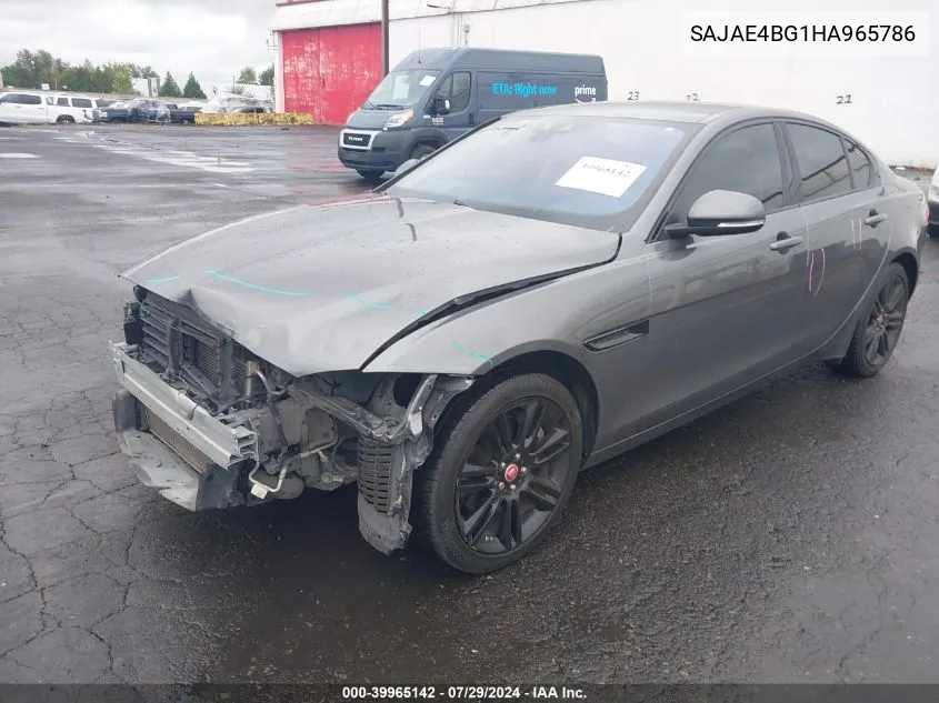 SAJAE4BG1HA965786 2017 Jaguar Xe 25T Prestige