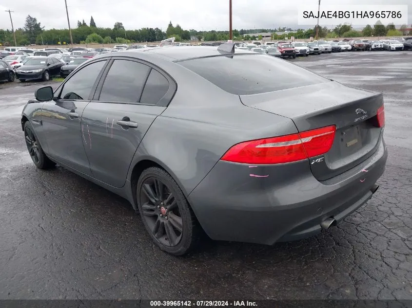 2017 Jaguar Xe 25T Prestige VIN: SAJAE4BG1HA965786 Lot: 39965142