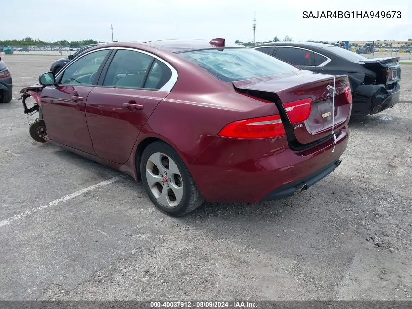 2017 Jaguar Xe 25T VIN: SAJAR4BG1HA949673 Lot: 40037912