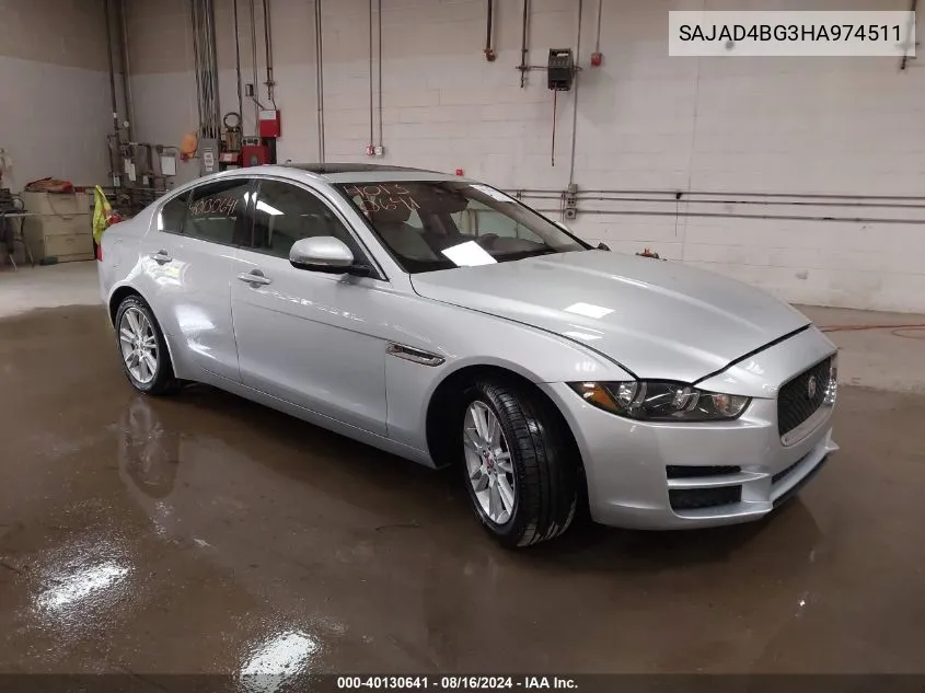 2017 Jaguar Xe 25T Premium VIN: SAJAD4BG3HA974511 Lot: 40130641