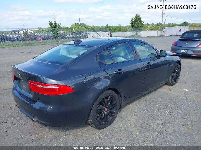 SAJAE4BG6HA963175 2017 Jaguar Xe Prestige