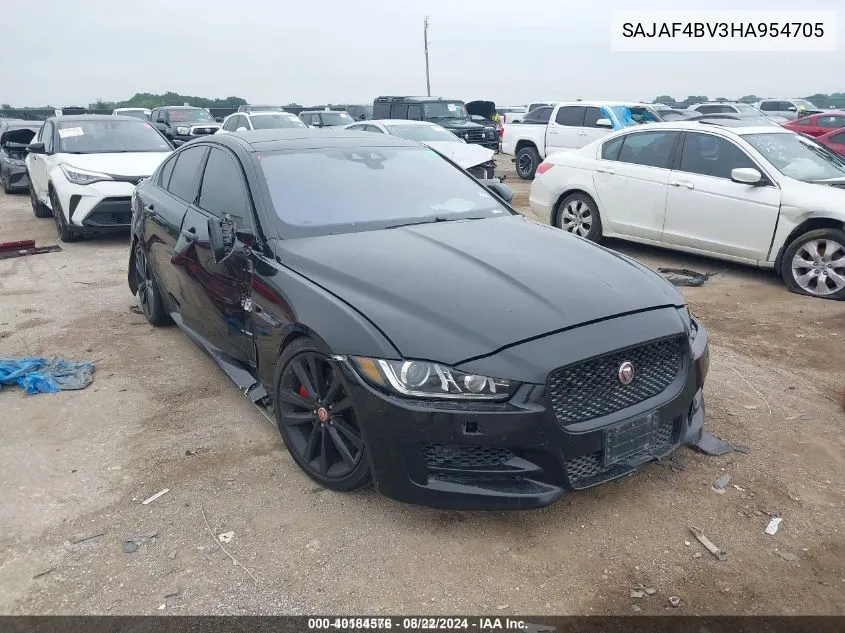 2017 Jaguar Xe 35T R-Sport VIN: SAJAF4BV3HA954705 Lot: 40184576