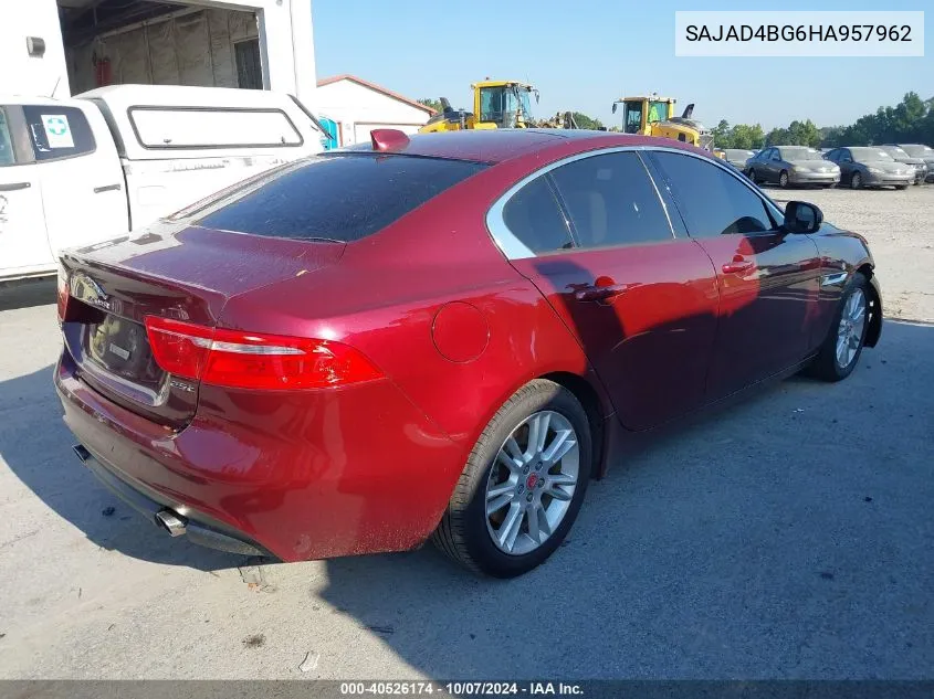 2017 Jaguar Xe 25T Premium VIN: SAJAD4BG6HA957962 Lot: 40526174