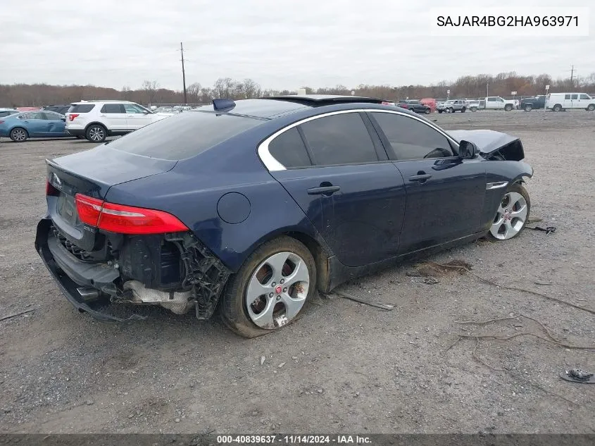 2017 Jaguar Xe 25T VIN: SAJAR4BG2HA963971 Lot: 40839637