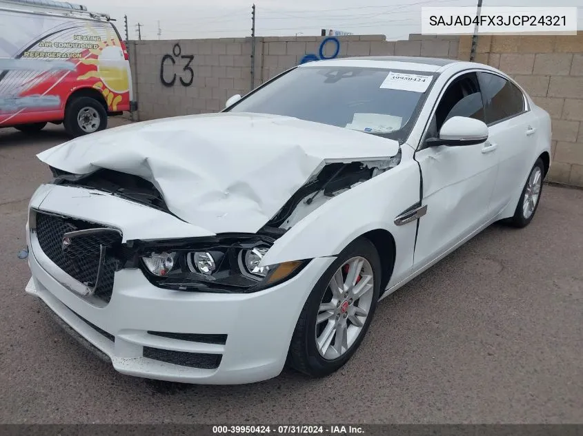 2018 Jaguar Xe 25T Premium VIN: SAJAD4FX3JCP24321 Lot: 39950424