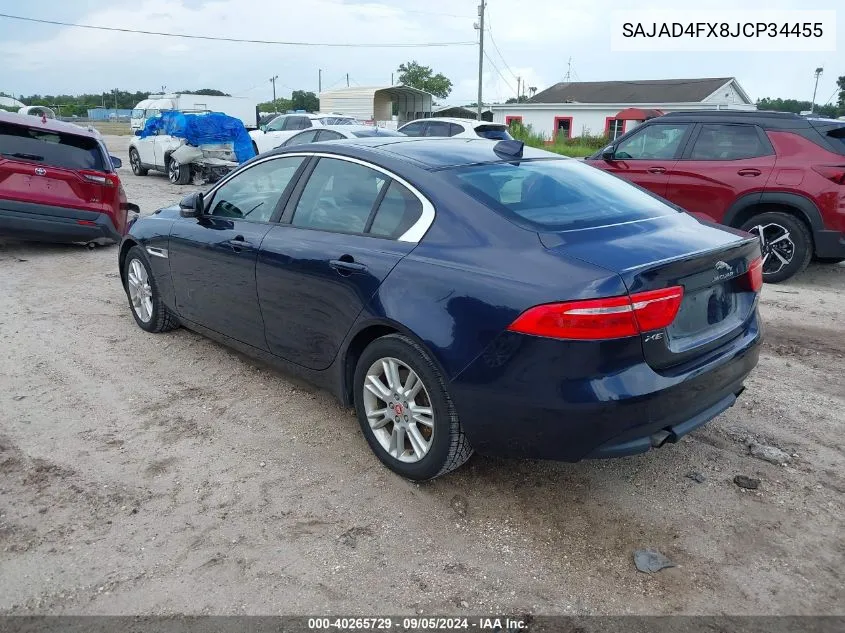 SAJAD4FX8JCP34455 2018 Jaguar Xe Premium