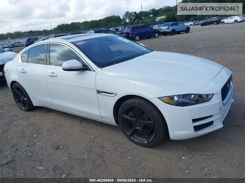 2019 Jaguar Xe 25T VIN: SAJAS4FX7KCP52467 Lot: 40256684