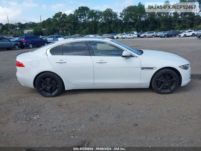 2019 Jaguar Xe 25T VIN: SAJAS4FX7KCP52467 Lot: 40256684