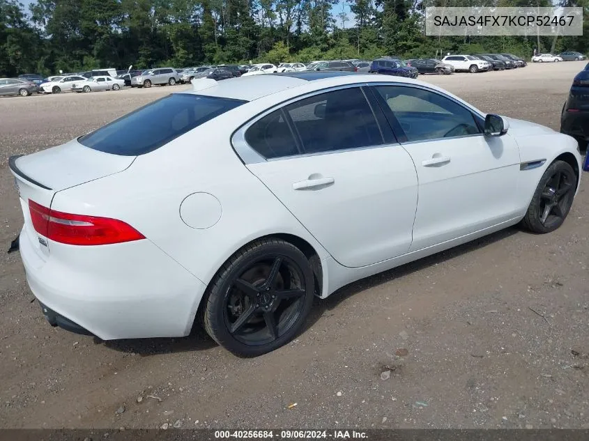 SAJAS4FX7KCP52467 2019 Jaguar Xe 25T