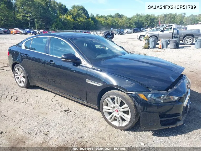 SAJAS4FX2KCP51789 2019 Jaguar Xe 25T