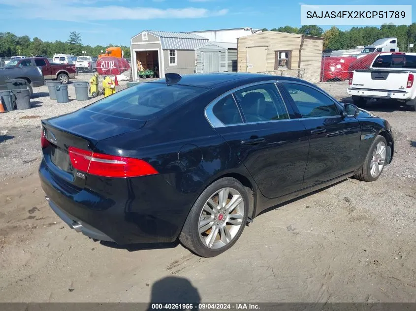 SAJAS4FX2KCP51789 2019 Jaguar Xe 25T