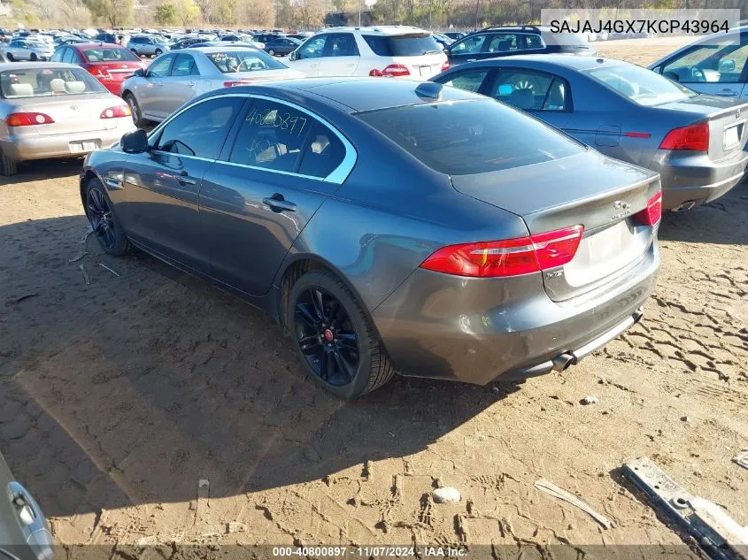 2019 Jaguar Xe 30T Premium VIN: SAJAJ4GX7KCP43964 Lot: 40800897