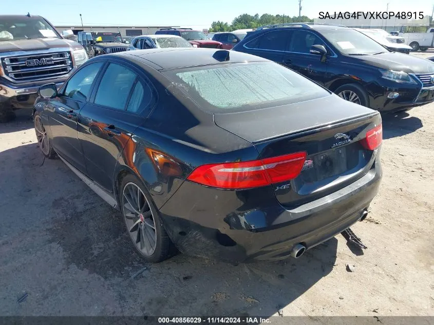 2019 Jaguar Xe S VIN: SAJAG4FVXKCP48915 Lot: 40856029