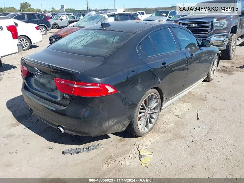 2019 Jaguar Xe S VIN: SAJAG4FVXKCP48915 Lot: 40856029