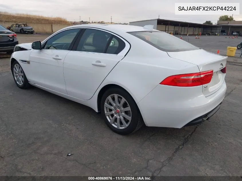 2019 Jaguar Xe 25T VIN: SAJAR4FX2KCP44224 Lot: 40869076