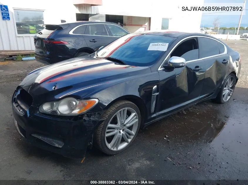 2009 Jaguar Xf Premium Luxury VIN: SAJWA06B59HR07892 Lot: 38883362