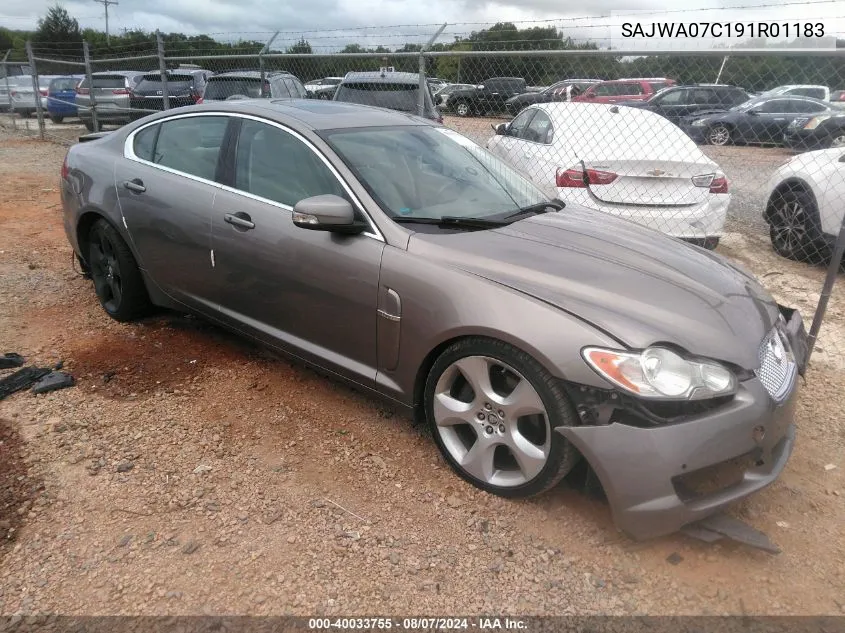 2009 Jaguar Xf Supercharged VIN: SAJWA07C191R01183 Lot: 40033755